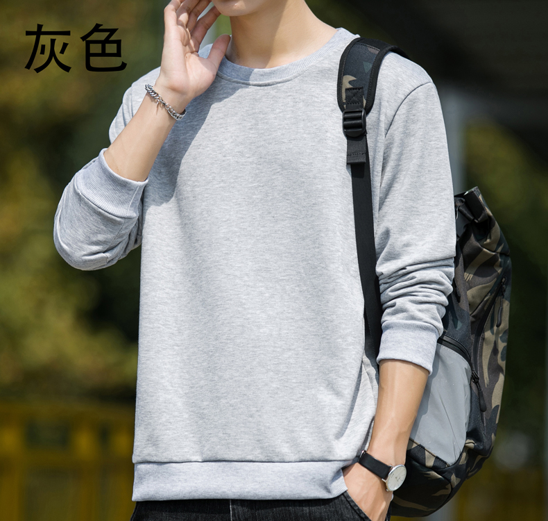 Spring and autumn thin imitation cotton round neck pullover sweatshirt men style G14-057