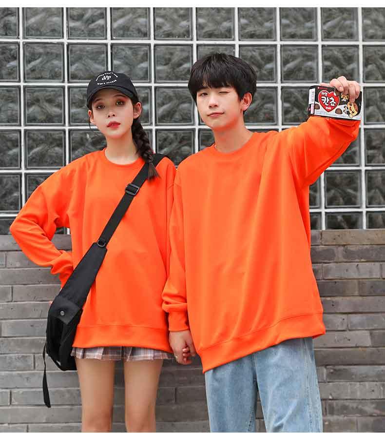 310g cotton anti-pilling round neck pullover sweatshirt M05-21711