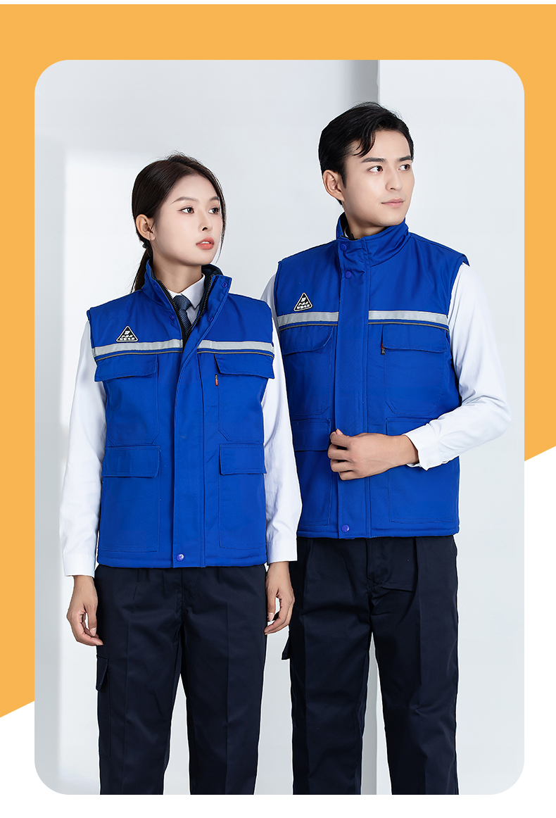 Double anti-static thick warm cotton vest H22-2383