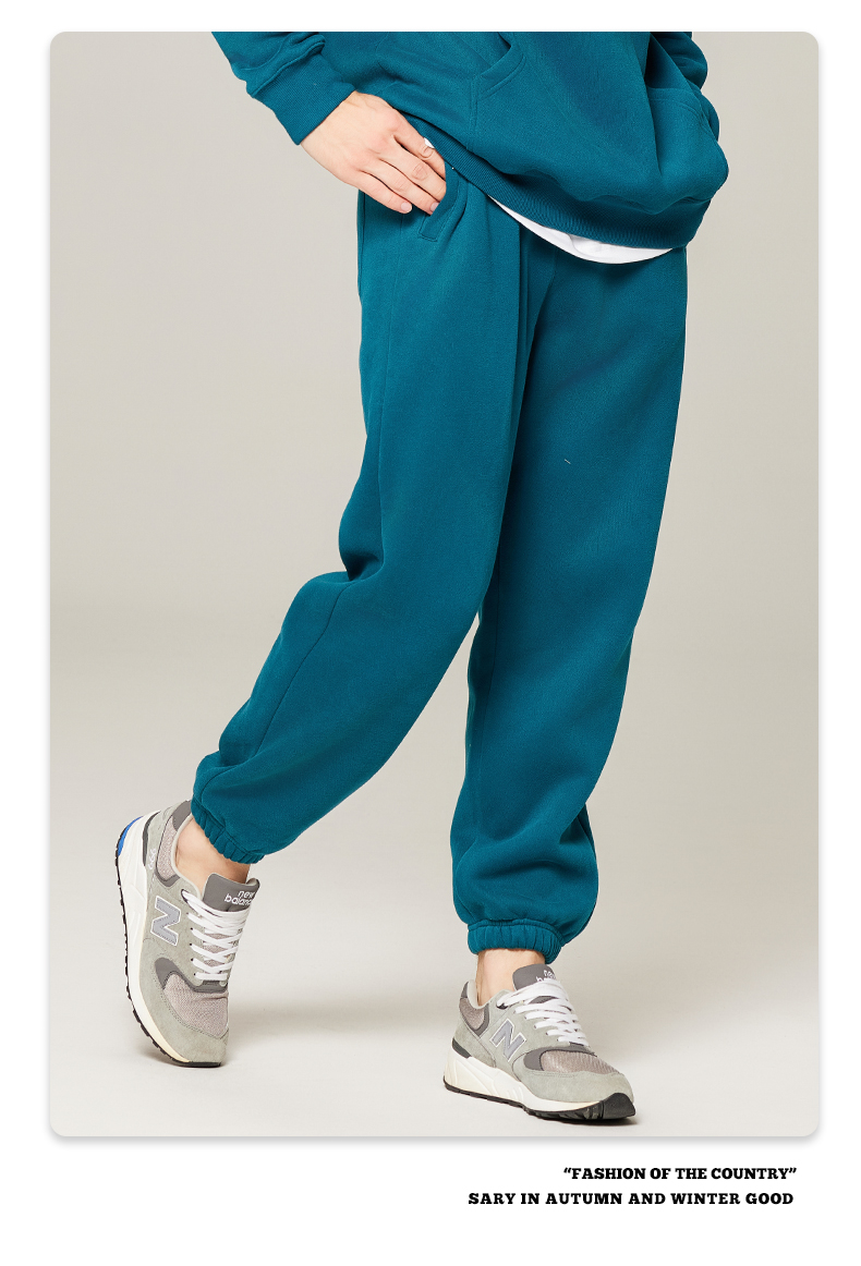 350g heavy solid color fleece sweatpants G24-K7001