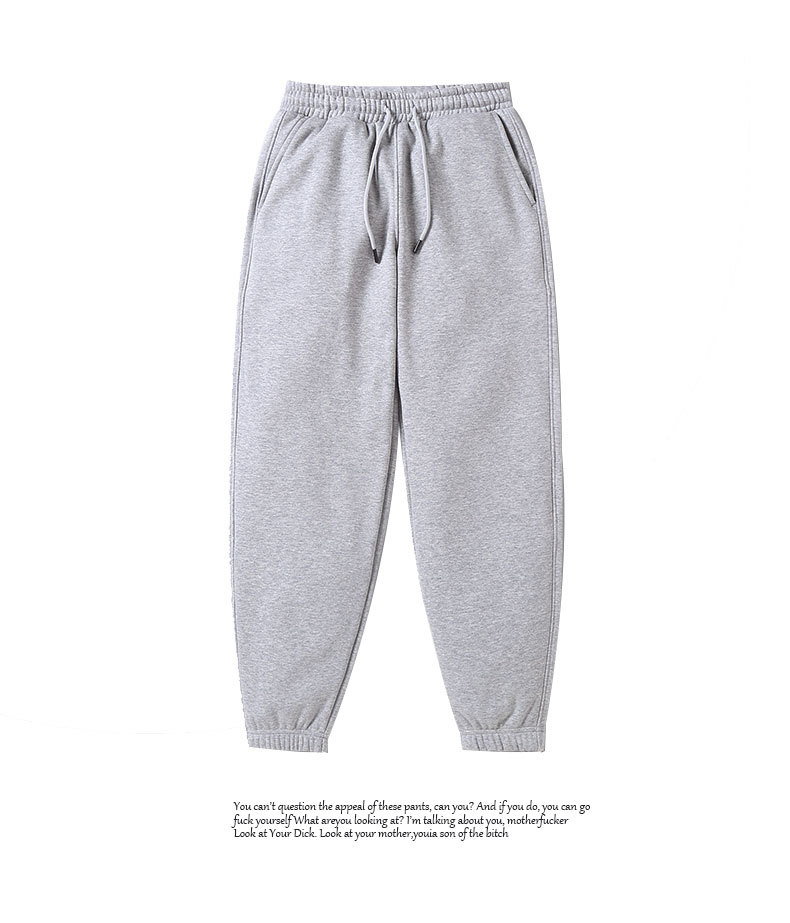 360g winter velvet cuffed slim-fit sweatpants BC2-SY3636K