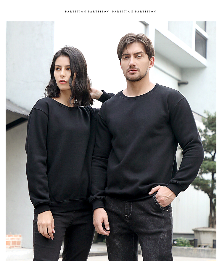 330g fleece casual outdoor round neck pullover sweatshirt CF021