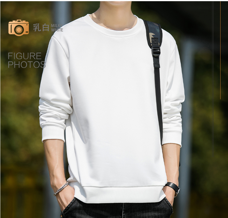 Spring and autumn thin imitation cotton round neck pullover sweatshirt men style G14-057