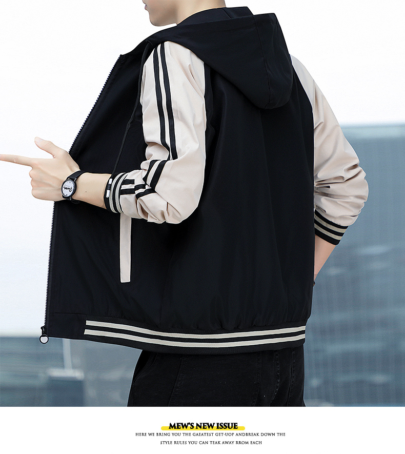 Hooded baseball jacket KA2-SBD-2301