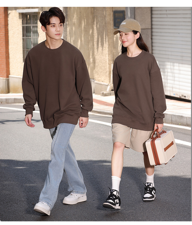 Autumn and winter fur round neck long sleeve sweatshirt couple style S02-MY01