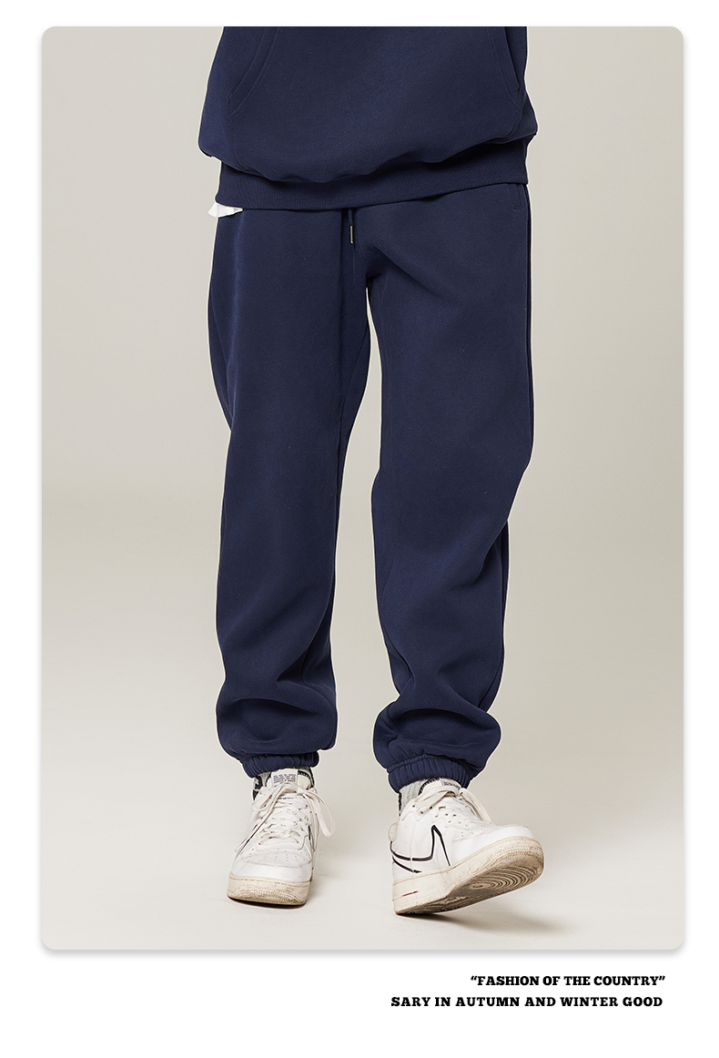 350g heavy solid color fleece sweatpants G24-K7001