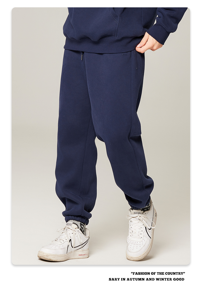 350g heavy solid color fleece sweatpants G24-K7001