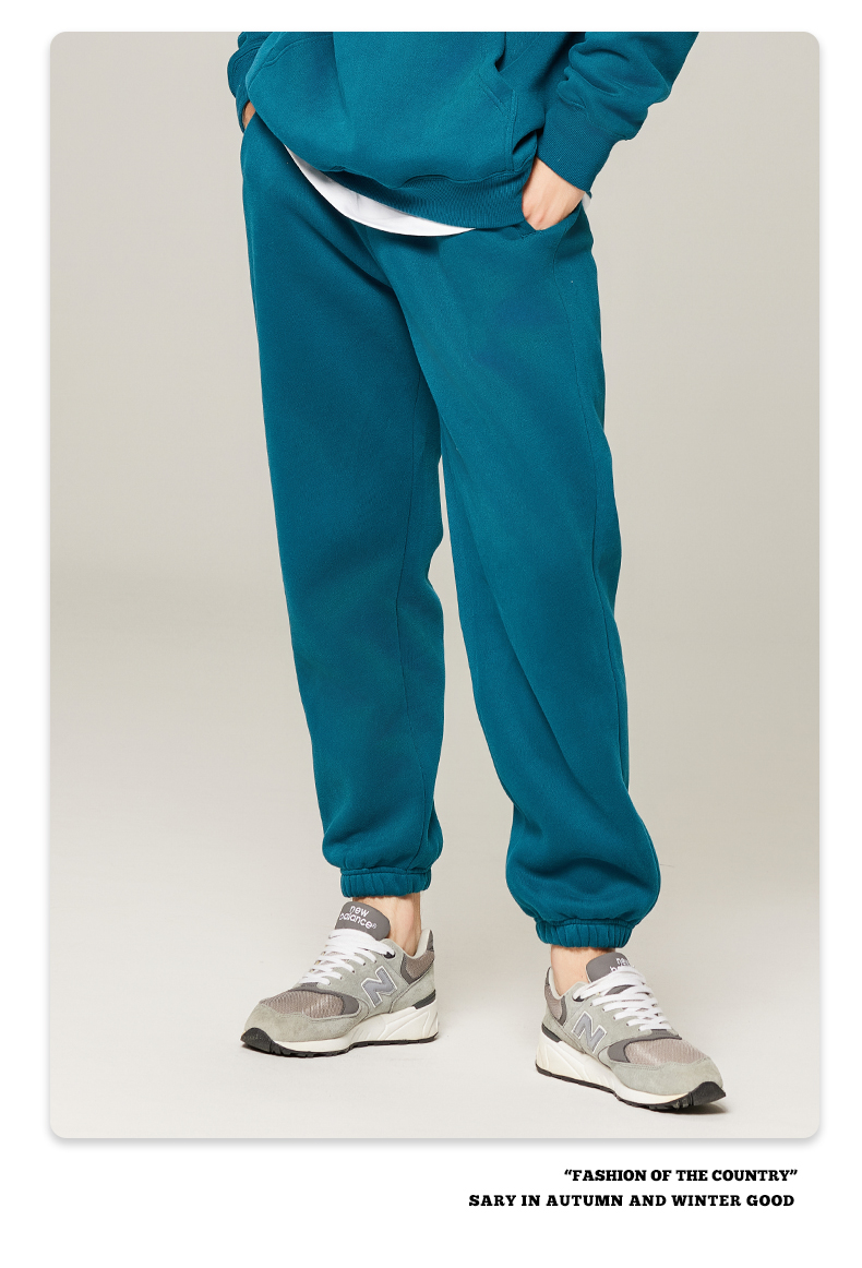 350g heavy solid color fleece sweatpants G24-K7001