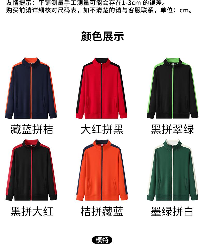 Big Terry Colorblock Stand Collar Sweatshirt GT3-1209