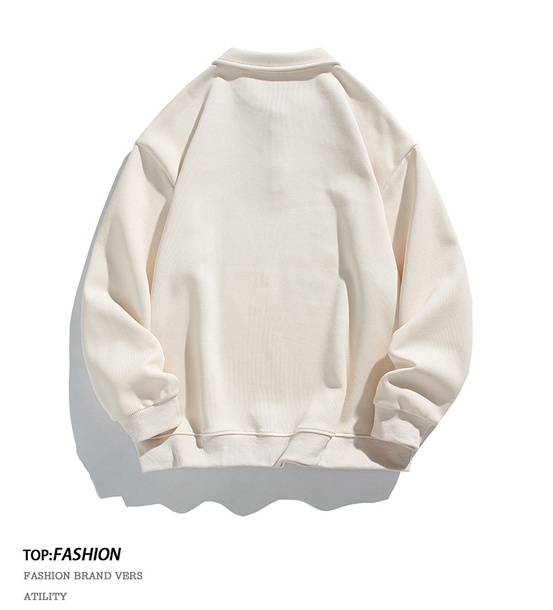 350g heavy double-sided composite plain sweatshirt KM3-2388