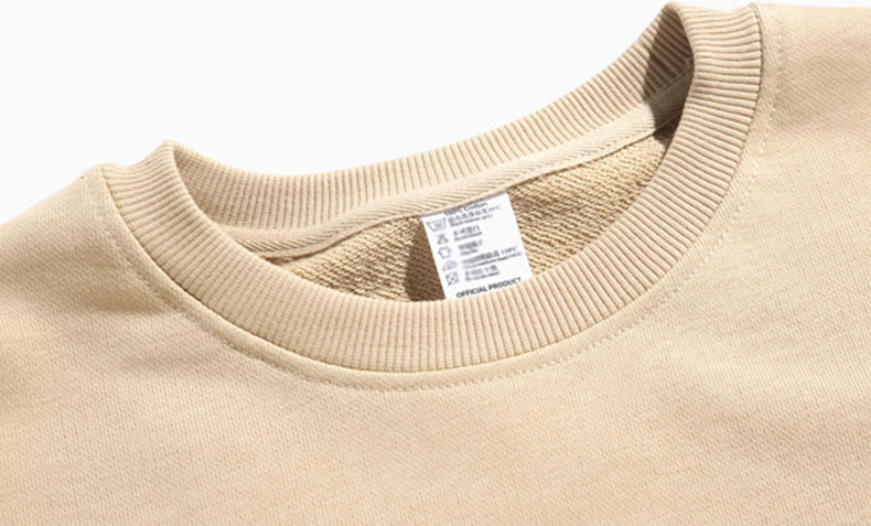 380g solid color round neck terry sweatshirt universal style BC7-380-2