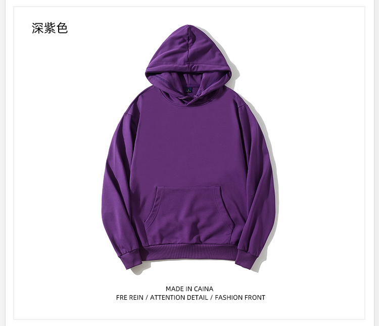 400g heavyweight terry hooded pullover sweatshirt general style A01-terry hooded