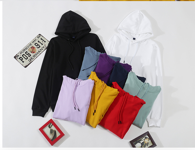 400g heavyweight terry hooded pullover sweatshirt general style A01-terry hooded