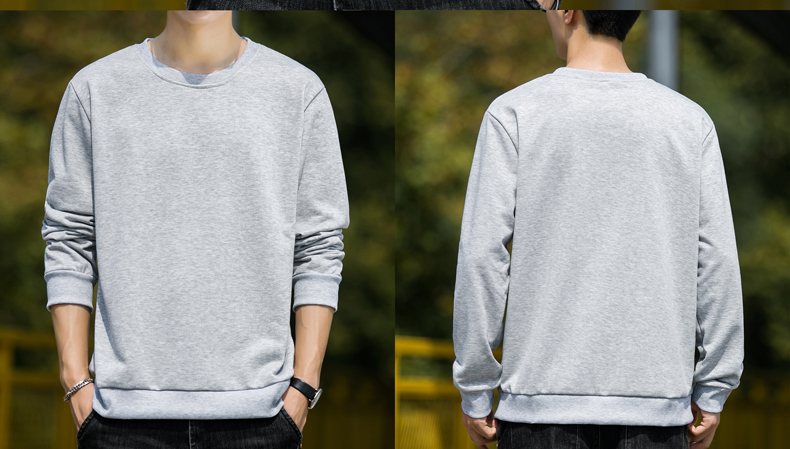 Spring and autumn thin imitation cotton round neck pullover sweatshirt men style G14-057