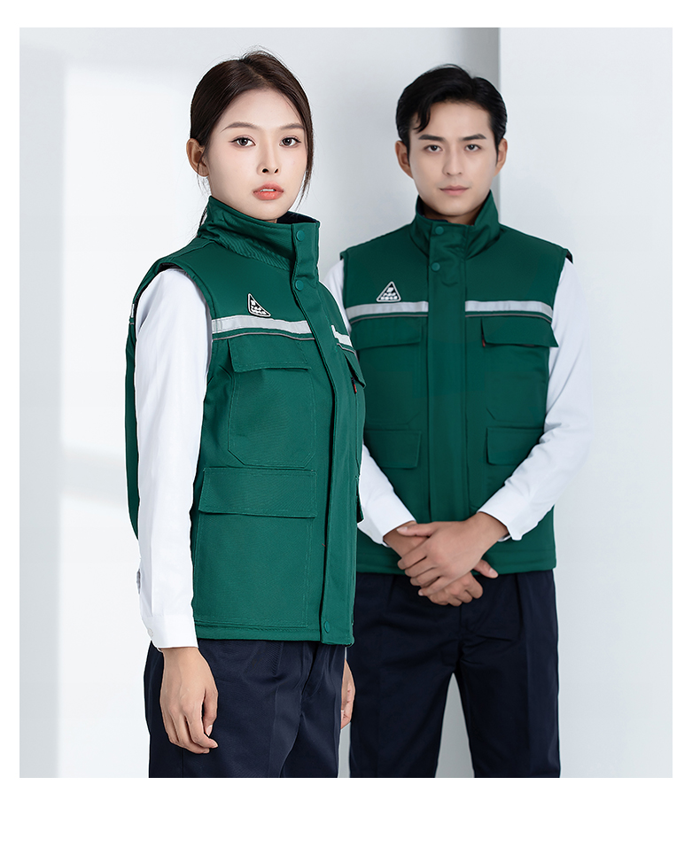 Double anti-static thick warm cotton vest H22-2383