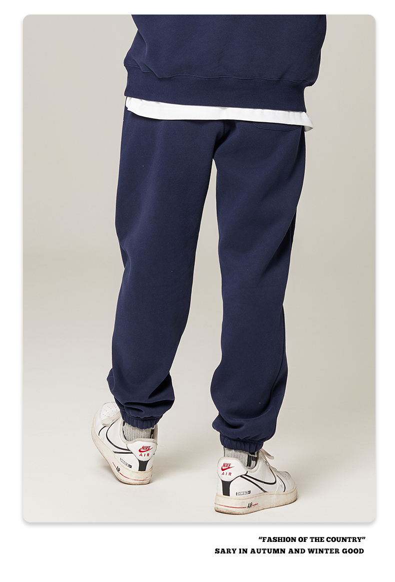 350g heavy solid color fleece sweatpants G24-K7001