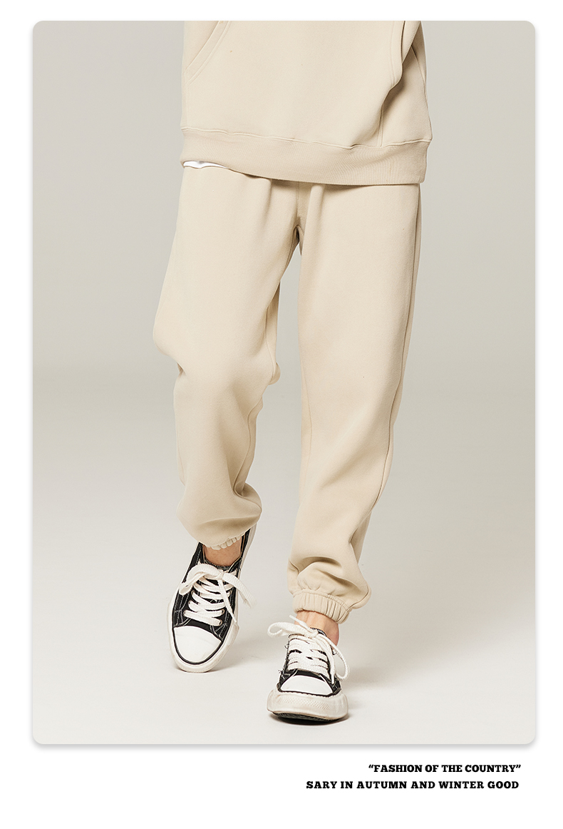 350g heavy solid color fleece sweatpants G24-K7001