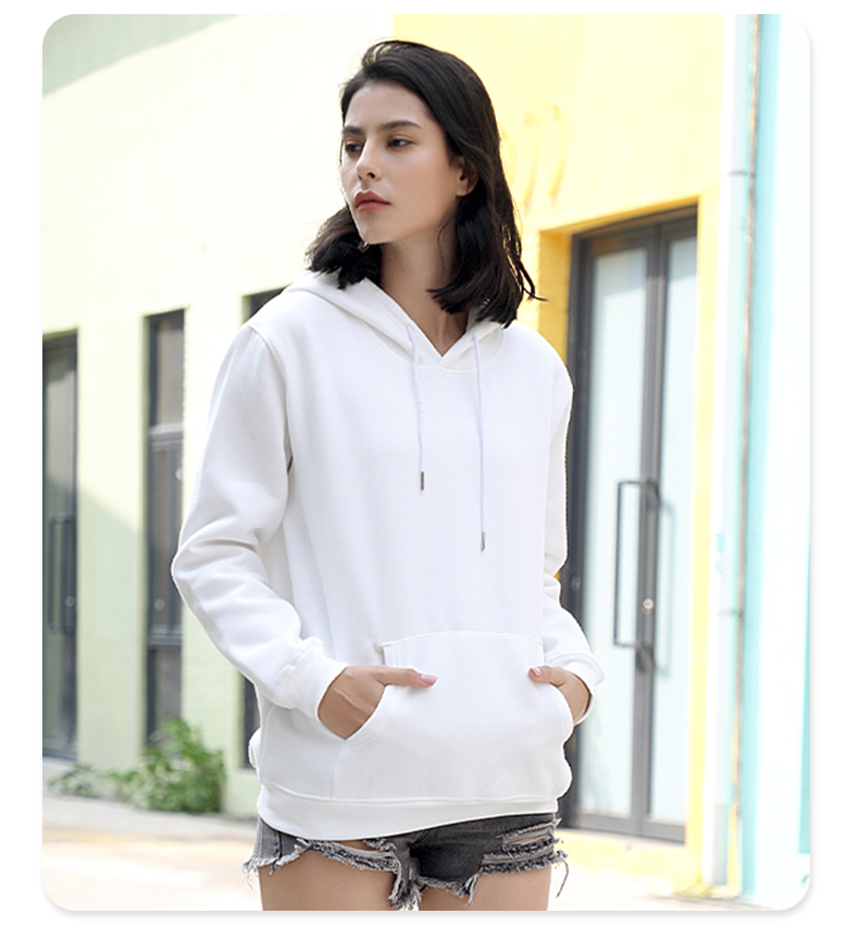 330g fleece casual fashion hooded pullover sweatshirt CF022