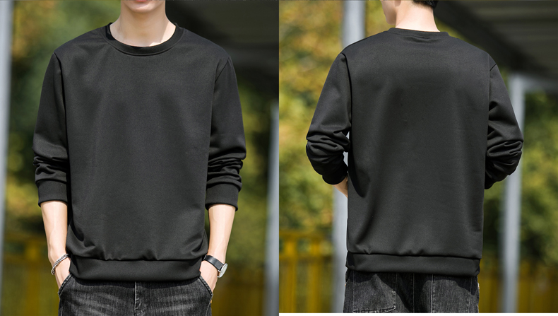 Spring and autumn thin imitation cotton round neck pullover sweatshirt men style G14-057