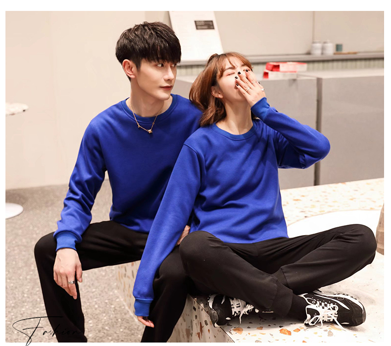 450g super soft mink velvet round neck pullover sweatshirt W01-JS319