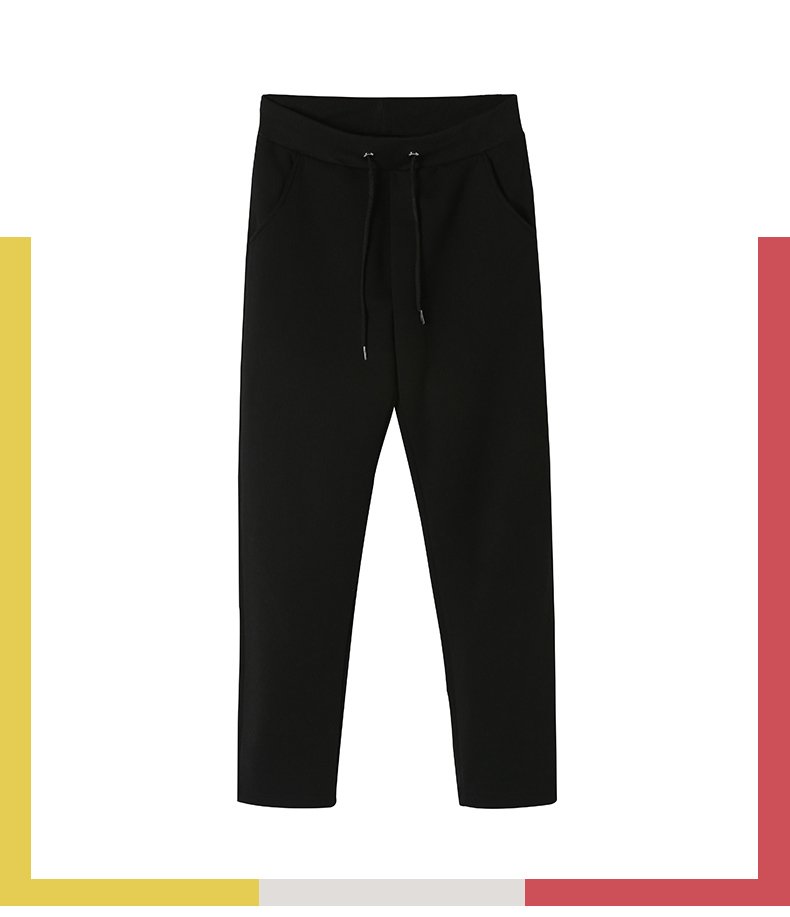 Thick straight fork sweatpants H09-06