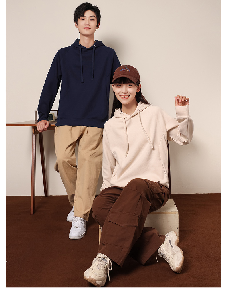 Skin-friendly and comfortable new oxygen cotton hooded pullover sweatshirt GT3-8802