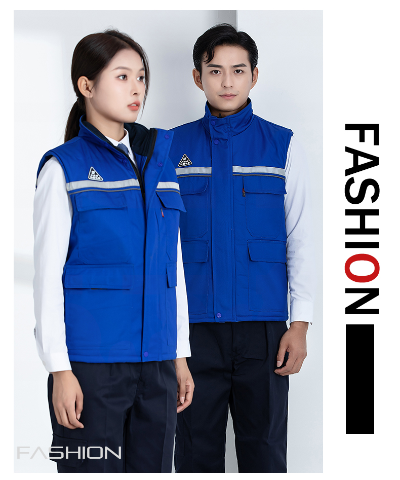 Double anti-static thick warm cotton vest H22-2383