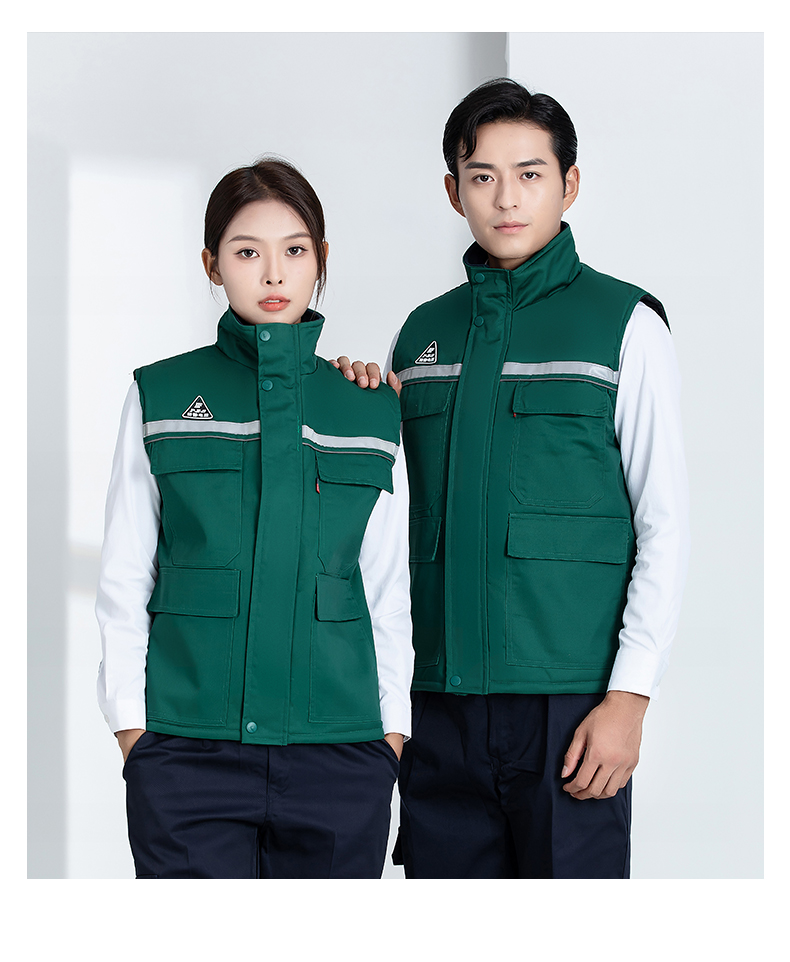 Double anti-static thick warm cotton vest H22-2383