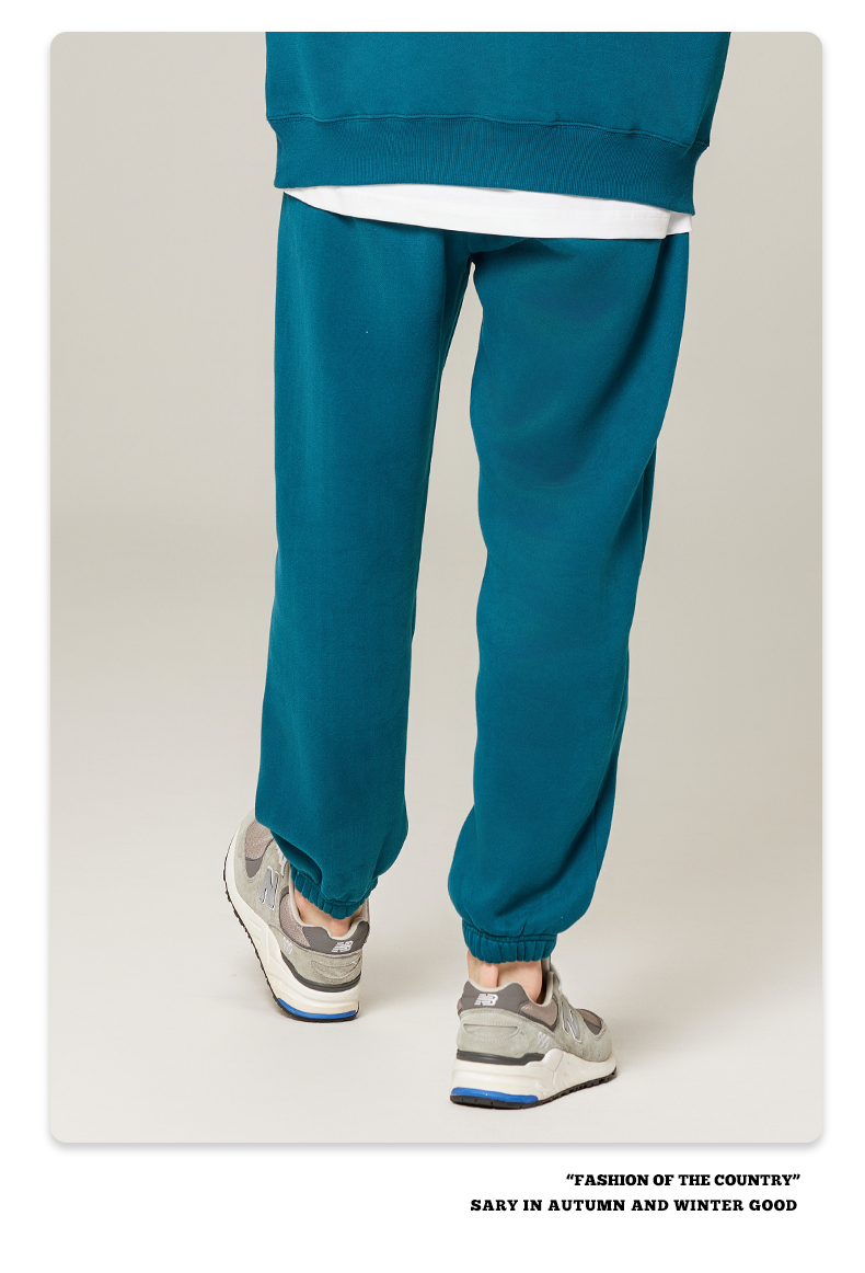 350g heavy solid color fleece sweatpants G24-K7001