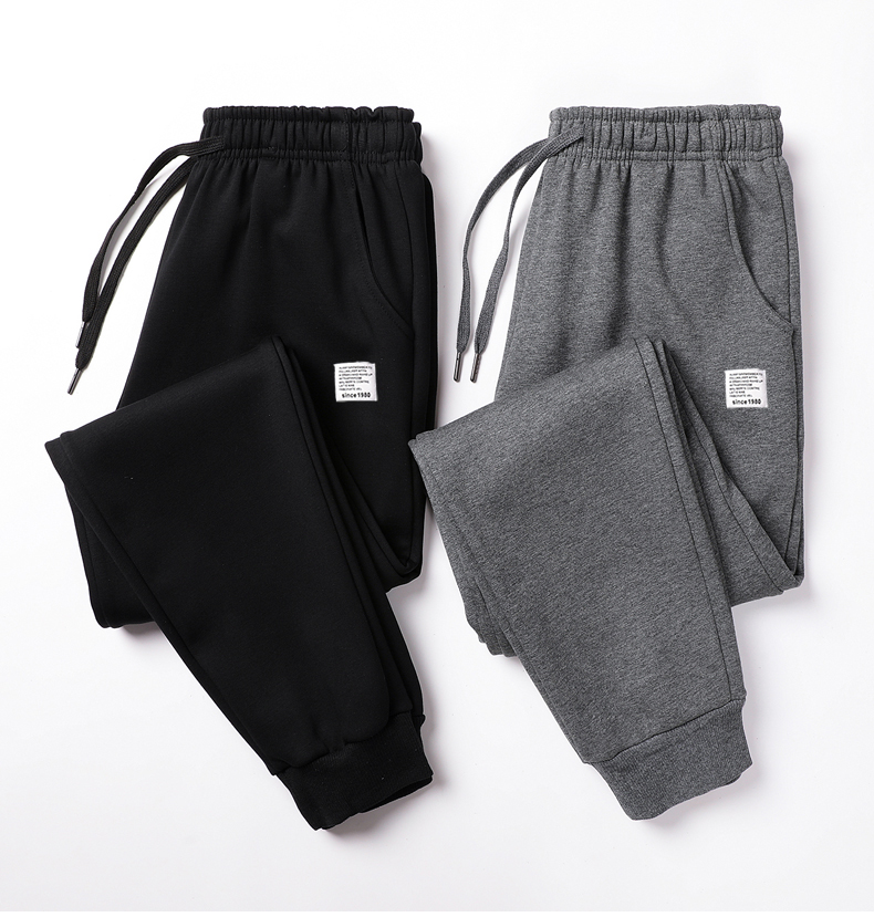 Pure cotton plus fleece warm trousers KX1-922