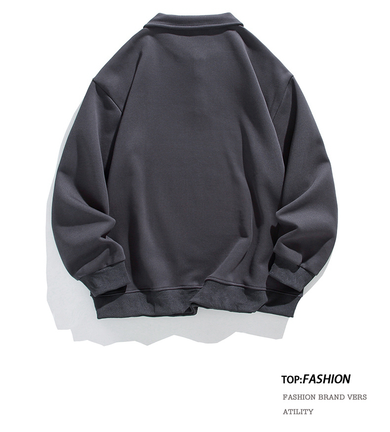 350g heavy double-sided composite plain sweatshirt KM3-2388