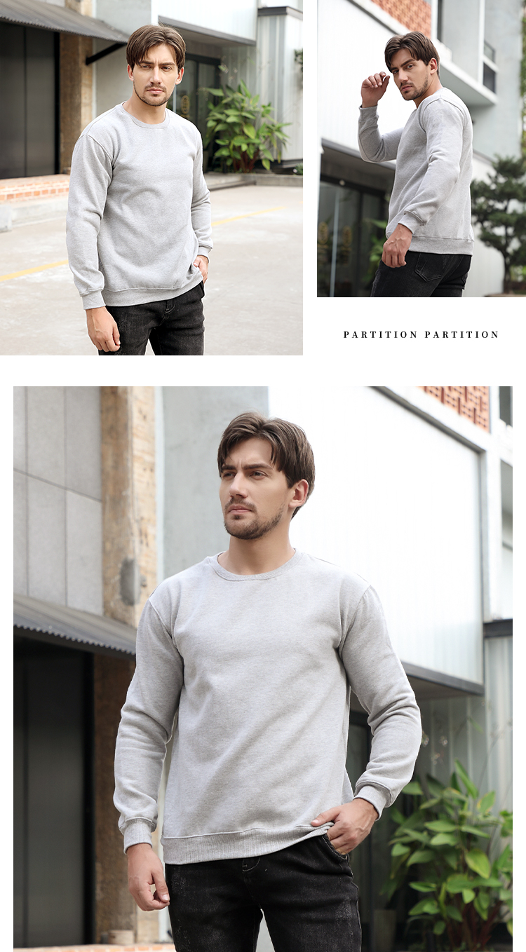 330g fleece casual outdoor round neck pullover sweatshirt CF021