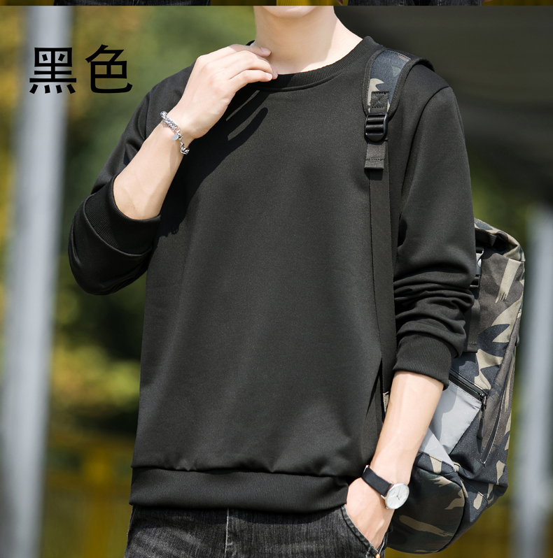 Spring and autumn thin imitation cotton round neck pullover sweatshirt men style G14-057