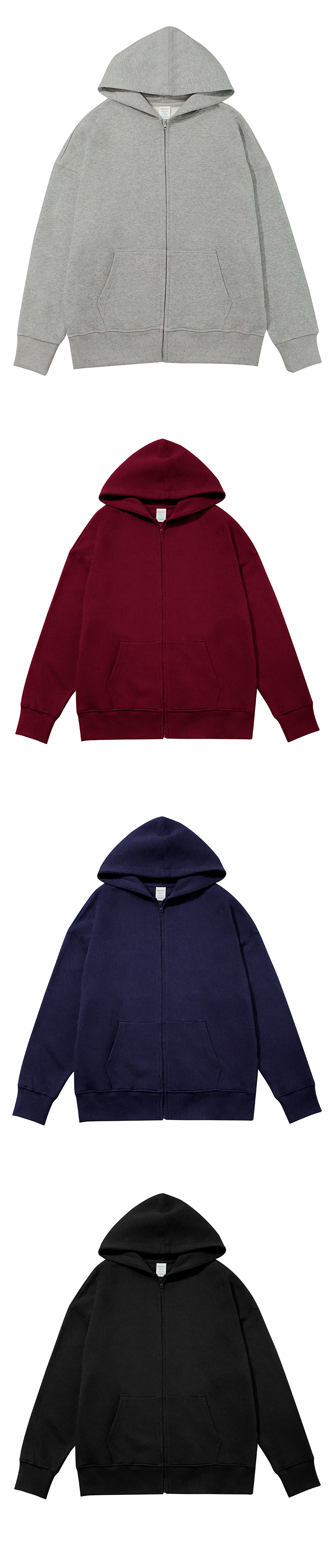 410g Youth Zipper Hooded Cardigan Sweatshirt C07-KL0466