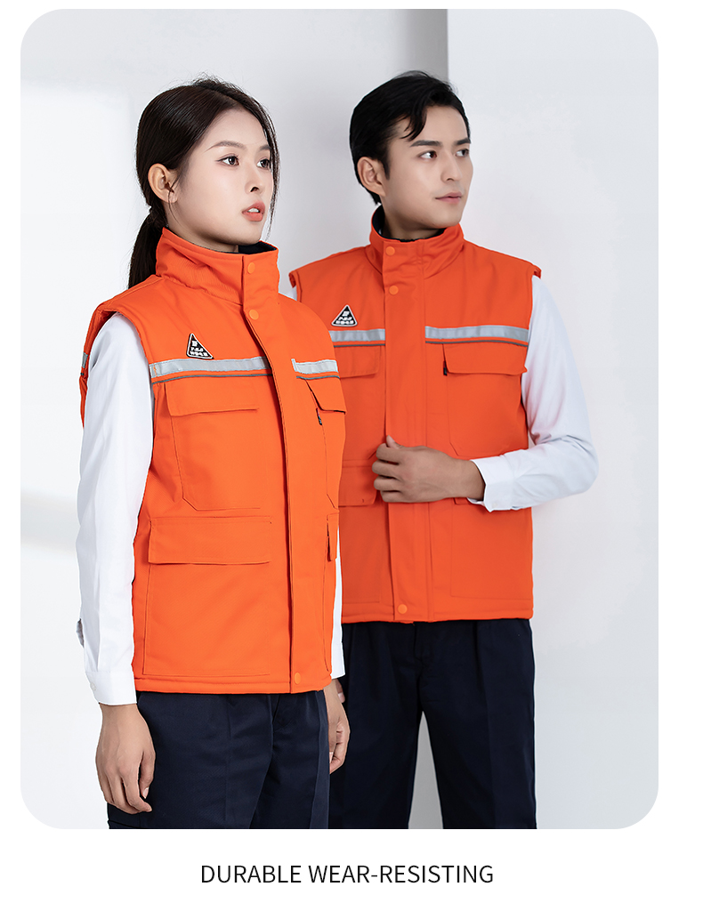 Double anti-static thick warm cotton vest H22-2383