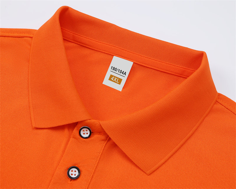 Cool cotton solid color business long sleeve POLO shirt W01-295