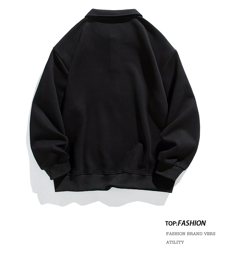 350g heavy double-sided composite plain sweatshirt KM3-2388