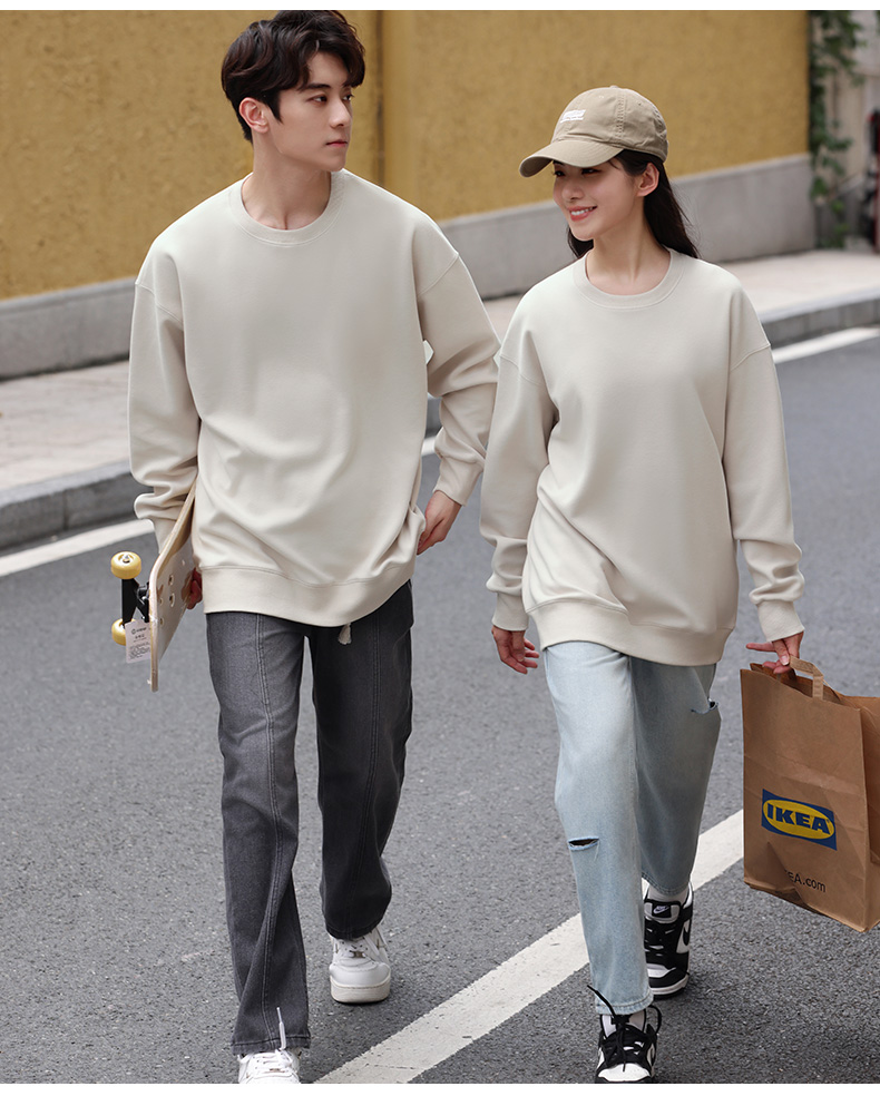 Autumn and winter fur round neck long sleeve sweatshirt couple style S02-MY01