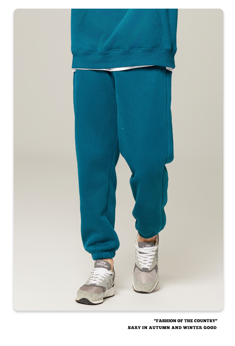 350g heavy solid color fleece sweatpants G24-K7001