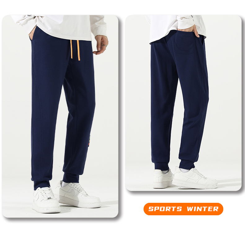 Comfortable and versatile casual pants with velvet KC1-8011