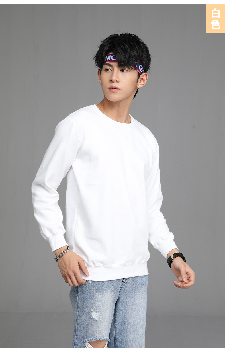 280g small terry thin loose round neck sweatshirt men L06-203 men