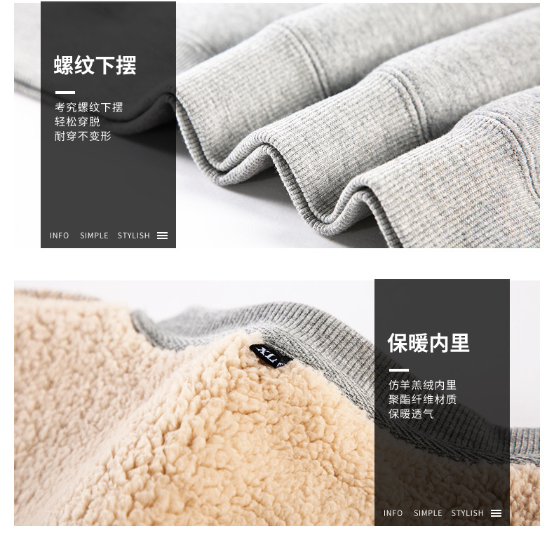 Lambswool Thickened Round Neck Sweater Universal L06-YGR02