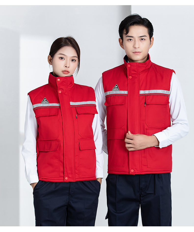 Double anti-static thick warm cotton vest H22-2383