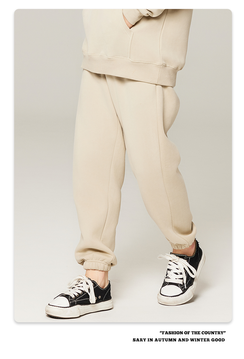 350g heavy solid color fleece sweatpants G24-K7001