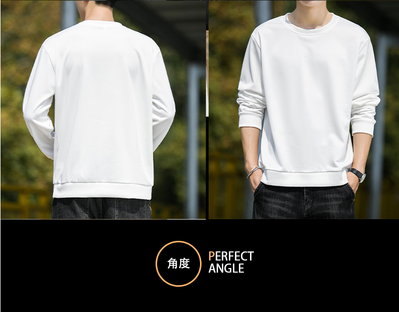 Spring and autumn thin imitation cotton round neck pullover sweatshirt men style G14-057