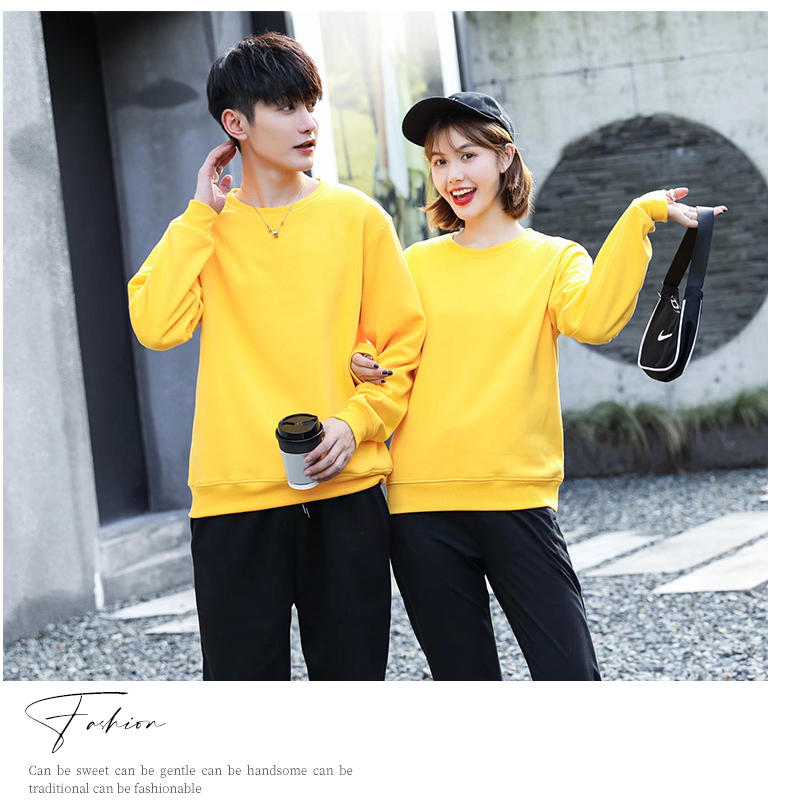 450g super soft mink velvet round neck pullover sweatshirt W01-JS319