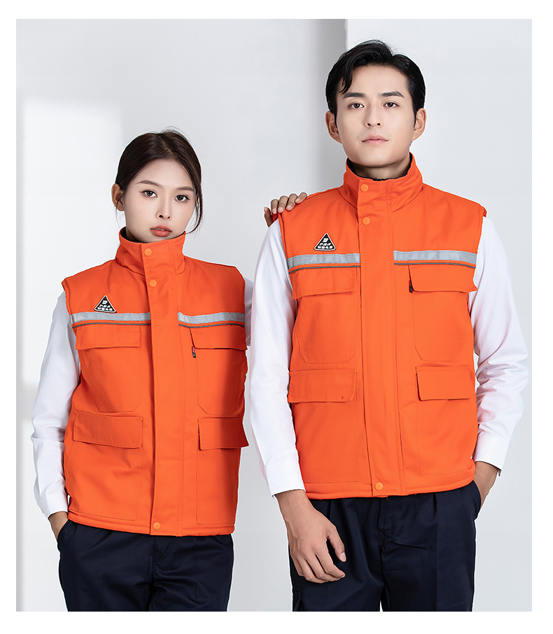 Double anti-static thick warm cotton vest H22-2383