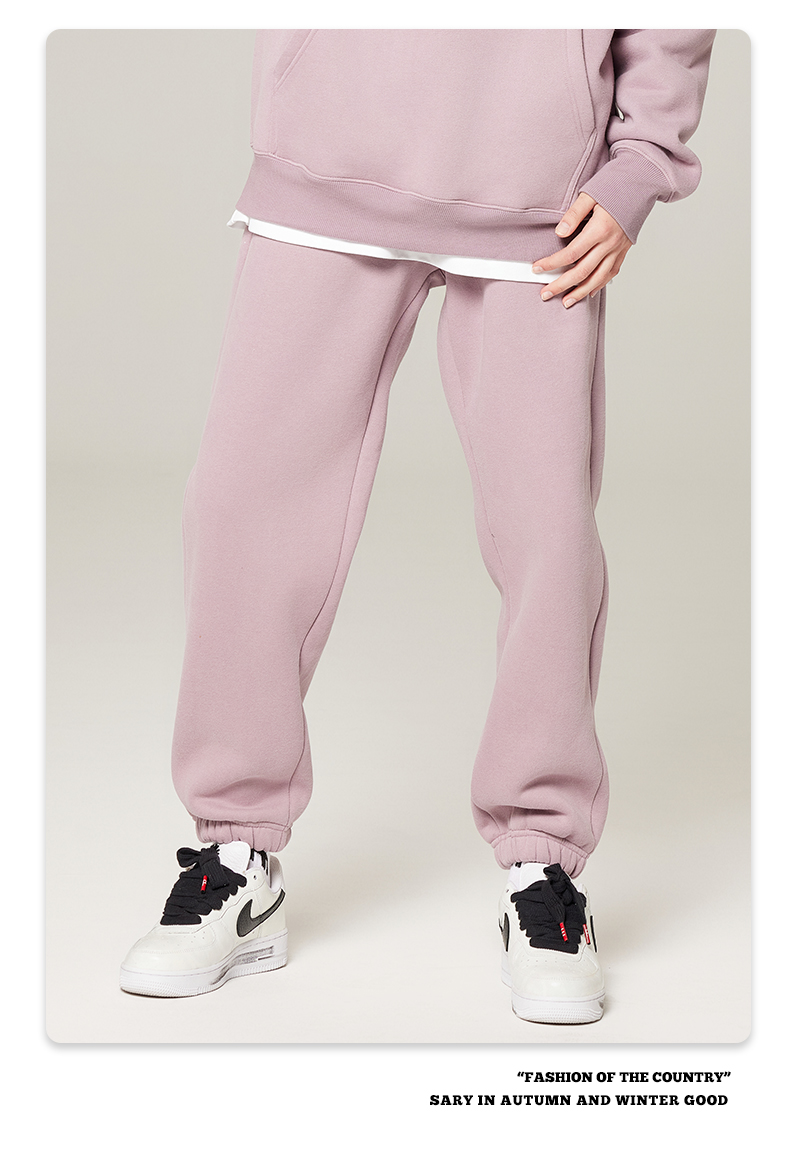 350g heavy solid color fleece sweatpants G24-K7001