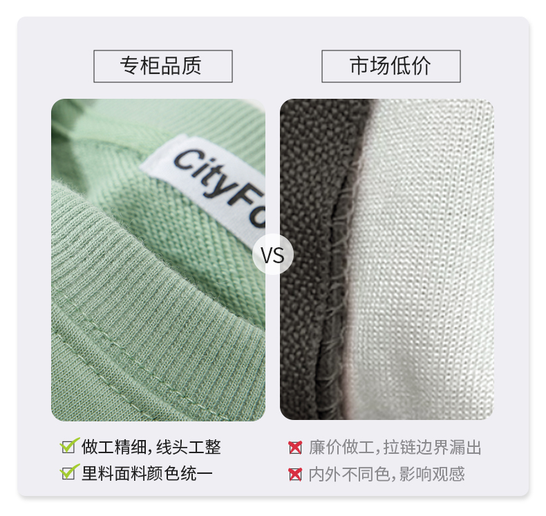 300g wool coil casual fashion round neck pullover sweatshirt CF011