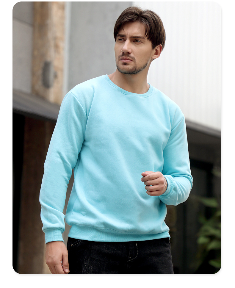 330g fleece all-match round neck long-sleeved sweatshirt for adults CF032